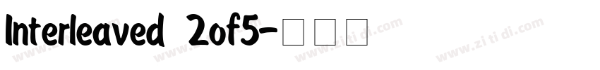 Interleaved 2of5字体转换